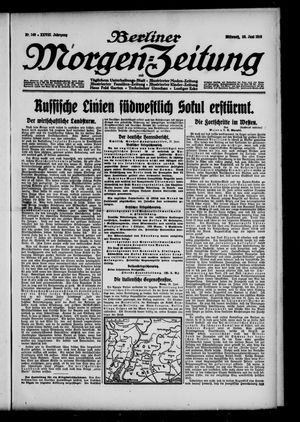 Berliner Morgen-Zeitung vom 28.06.1916