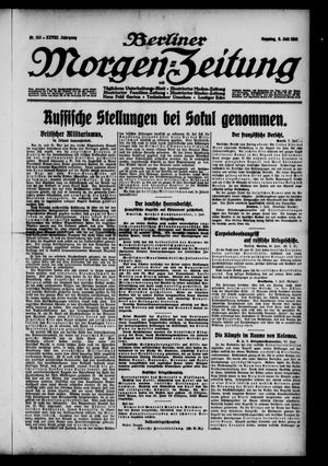 Berliner Morgen-Zeitung vom 02.07.1916