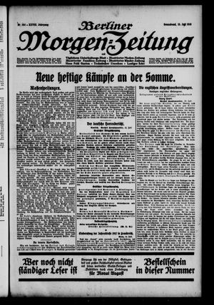 Berliner Morgen-Zeitung vom 15.07.1916