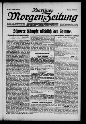 Berliner Morgen-Zeitung vom 16.07.1916