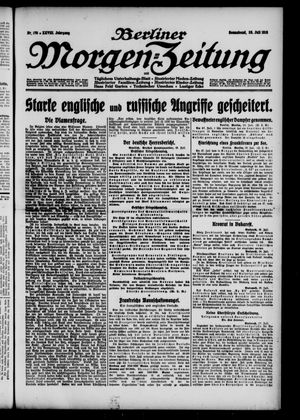 Berliner Morgen-Zeitung vom 29.07.1916