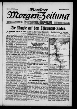 Berliner Morgen-Zeitung vom 08.08.1916