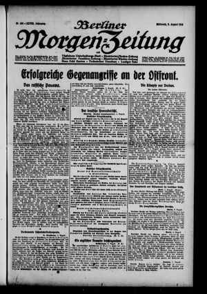 Berliner Morgen-Zeitung vom 09.08.1916