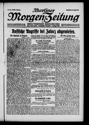 Berliner Morgen-Zeitung vom 12.08.1916