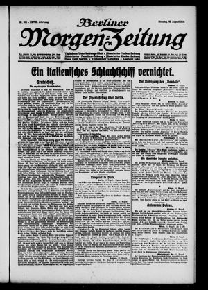 Berliner Morgen-Zeitung vom 13.08.1916