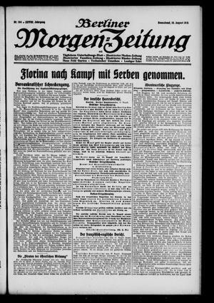 Berliner Morgen-Zeitung vom 19.08.1916