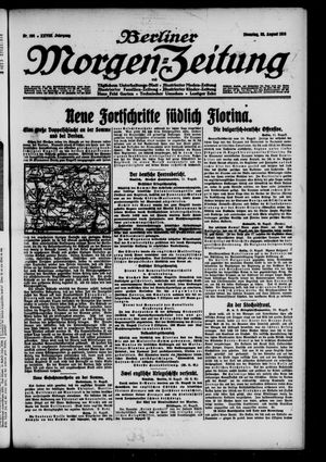 Berliner Morgen-Zeitung vom 22.08.1916