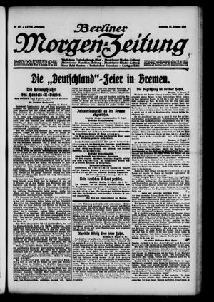 Berliner Morgen-Zeitung vom 27.08.1916
