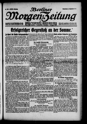 Berliner Morgen-Zeitung vom 02.09.1916