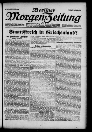 Berliner Morgen-Zeitung vom 03.09.1916