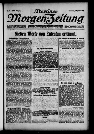 Berliner Morgen-Zeitung vom 07.09.1916