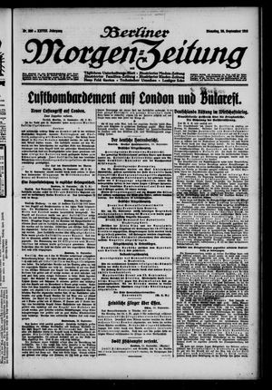 Berliner Morgen-Zeitung vom 26.09.1916