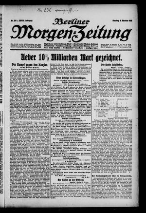 Berliner Morgen-Zeitung vom 08.10.1916