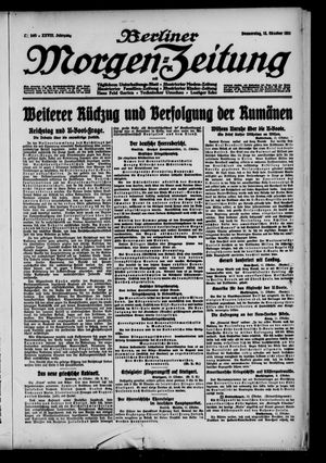 Berliner Morgen-Zeitung vom 12.10.1916