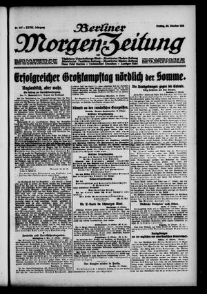 Berliner Morgen-Zeitung vom 20.10.1916
