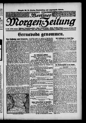 Berliner Morgen-Zeitung vom 26.10.1916