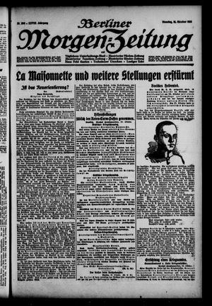 Berliner Morgen-Zeitung vom 31.10.1916
