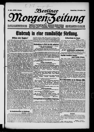 Berliner Morgen-Zeitung vom 02.11.1916