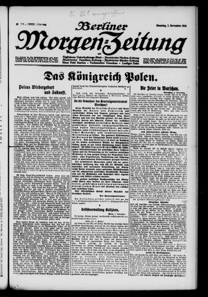 Berliner Morgen-Zeitung vom 07.11.1916
