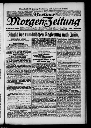 Berliner Morgen-Zeitung vom 01.12.1916