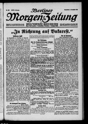 Berliner Morgen-Zeitung vom 02.12.1916