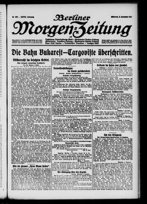 Berliner Morgen-Zeitung vom 06.12.1916