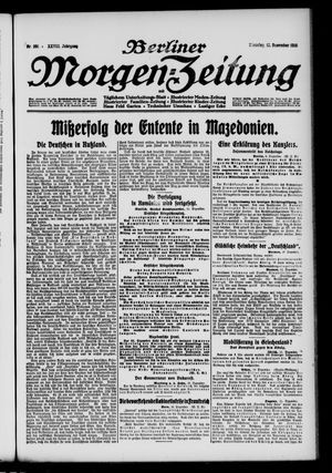 Berliner Morgen-Zeitung vom 12.12.1916