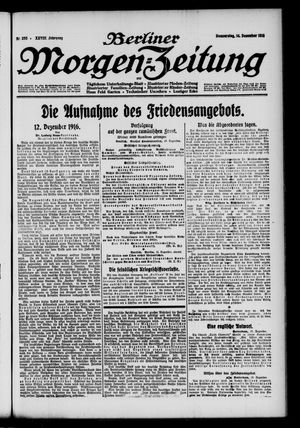 Berliner Morgen-Zeitung vom 14.12.1916