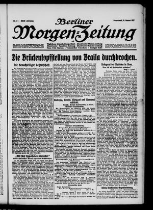Berliner Morgenzeitung vom 06.01.1917