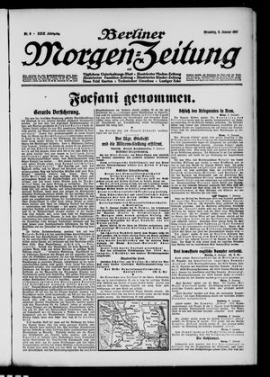 Berliner Morgenzeitung vom 09.01.1917