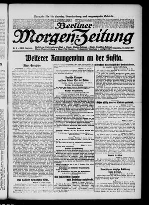 Berliner Morgen-Zeitung vom 11.01.1917