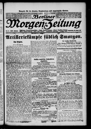 Berliner Morgenzeitung vom 18.01.1917