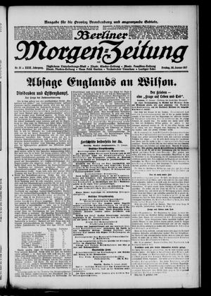 Berliner Morgenzeitung on Jan 26, 1917