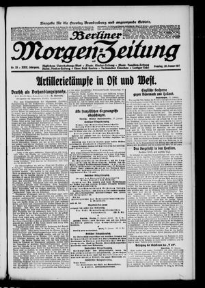 Berliner Morgenzeitung vom 28.01.1917