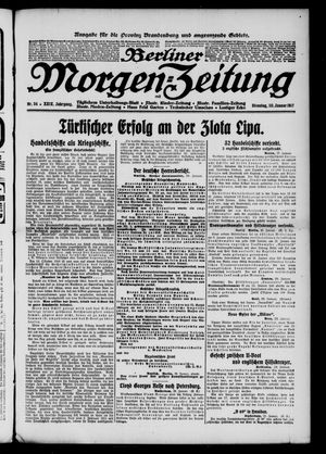 Berliner Morgenzeitung vom 30.01.1917