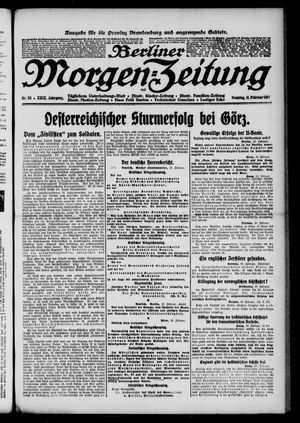 Berliner Morgenzeitung vom 11.02.1917