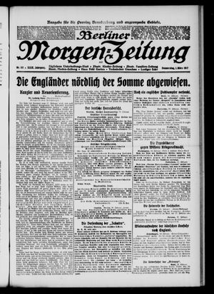 Berliner Morgen-Zeitung vom 01.03.1917