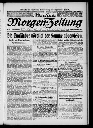 Berliner Morgen-Zeitung vom 01.03.1917