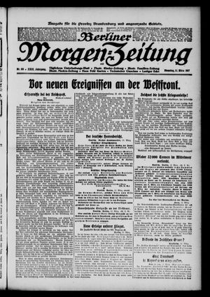 Berliner Morgenzeitung vom 13.03.1917