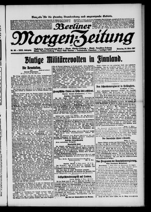 Berliner Morgenzeitung vom 20.03.1917