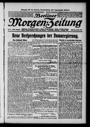 Berliner Morgenzeitung vom 21.03.1917