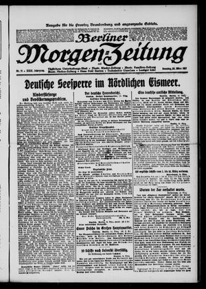Berliner Morgenzeitung vom 25.03.1917