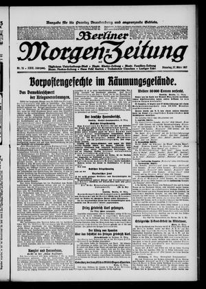 Berliner Morgenzeitung vom 27.03.1917