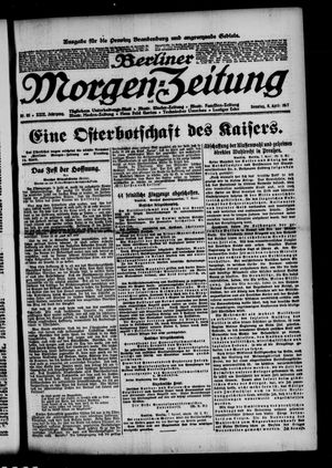 Berliner Morgen-Zeitung vom 08.04.1917