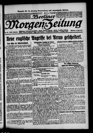 Berliner Morgen-Zeitung vom 11.04.1917