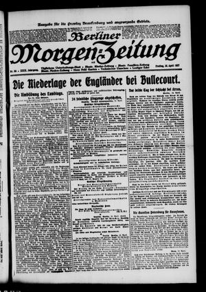 Berliner Morgen-Zeitung vom 13.04.1917