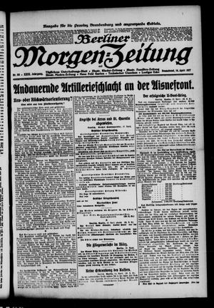 Berliner Morgen-Zeitung vom 14.04.1917