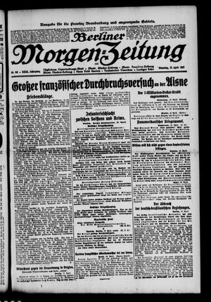Berliner Morgen-Zeitung vom 17.04.1917