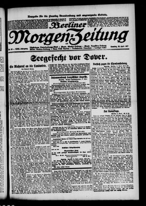 Berliner Morgen-Zeitung vom 22.04.1917