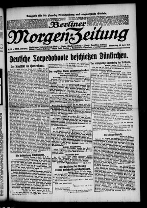 Berliner Morgen-Zeitung vom 26.04.1917